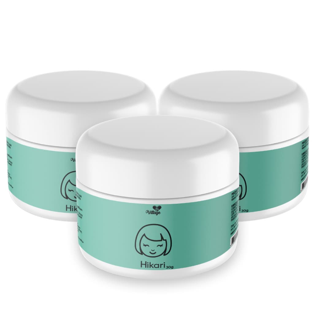 Combo 3 Unidades Hidratante Facial Hikari Rosa Mosqueta Pantenol e Toque Suave