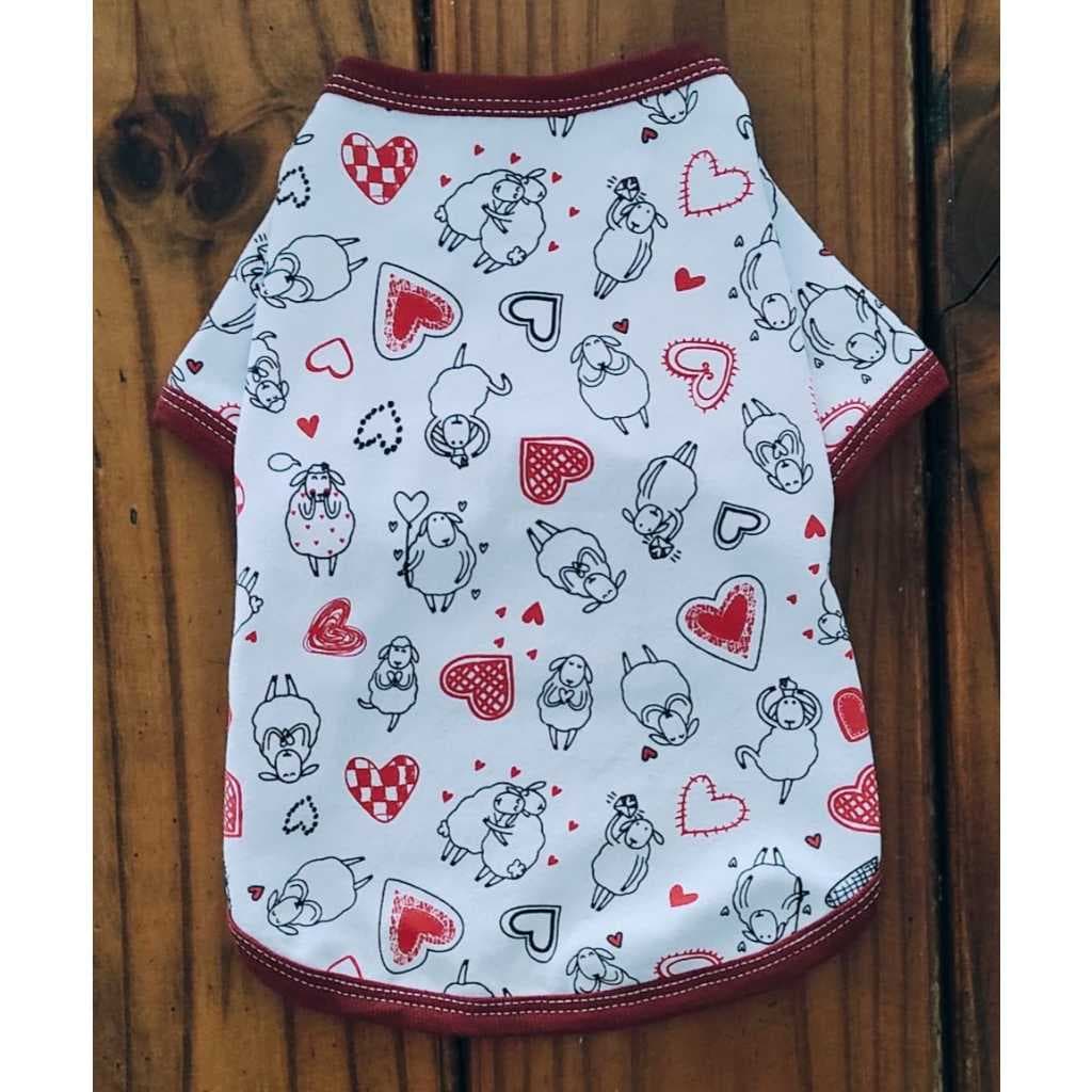 Camiseta Pet Estampada - Ovelha