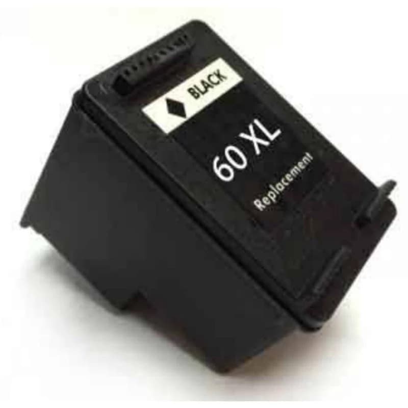 Cartucho HP 60 preto compatível CC643WB Deskjet F4224, F4480, F4580, D1660, Photosmart D110a