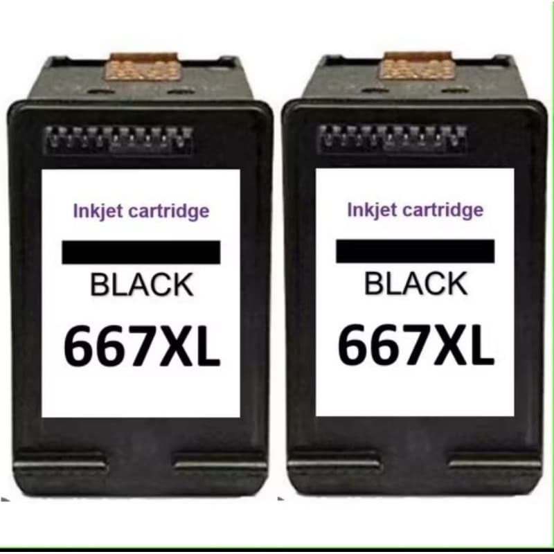2 cartucho 667 preto compatível de 14ml a pronta entrega barato!
