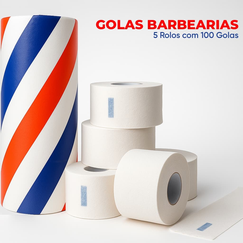 Gola Higiênica Descartável Barbearia Neck Ruffles - 500 Uni