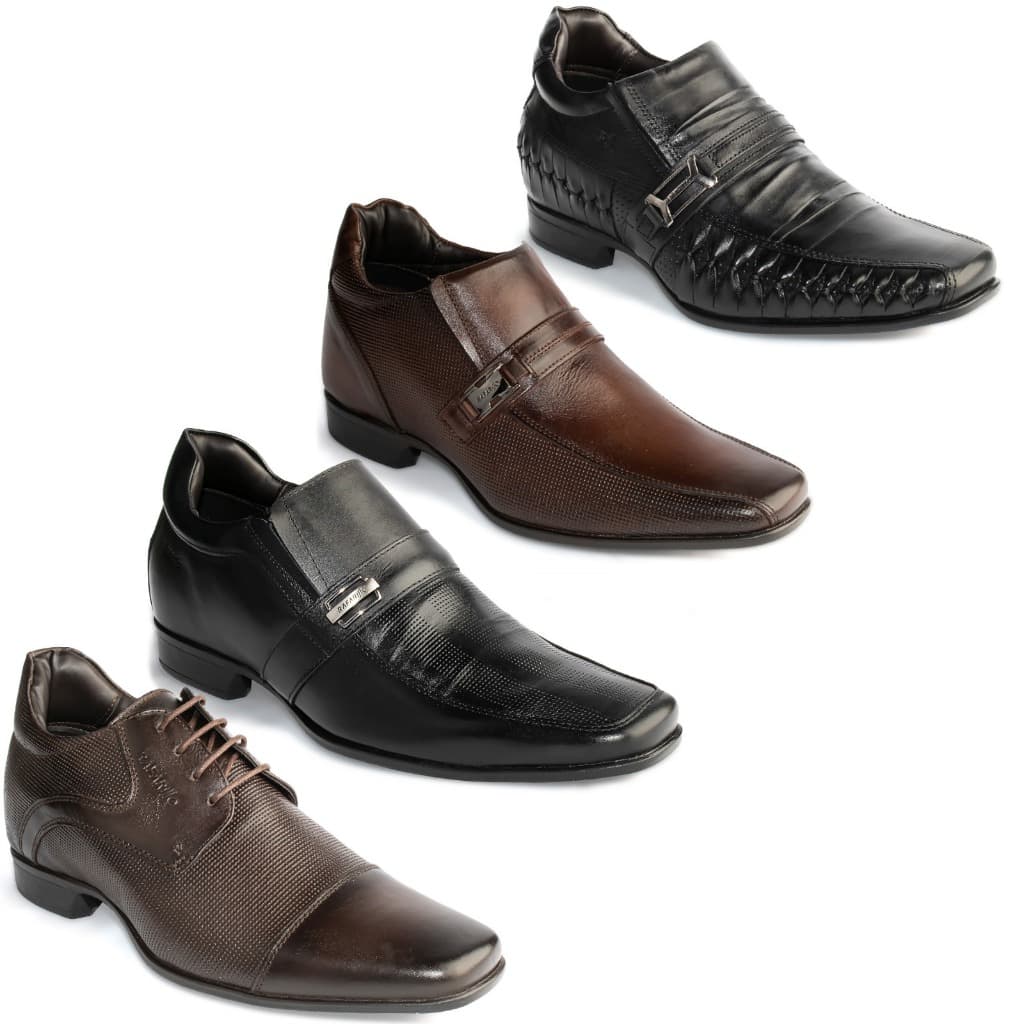 Sapato Rafarillo Alth Aumenta 7cm Couro Original Confortável
