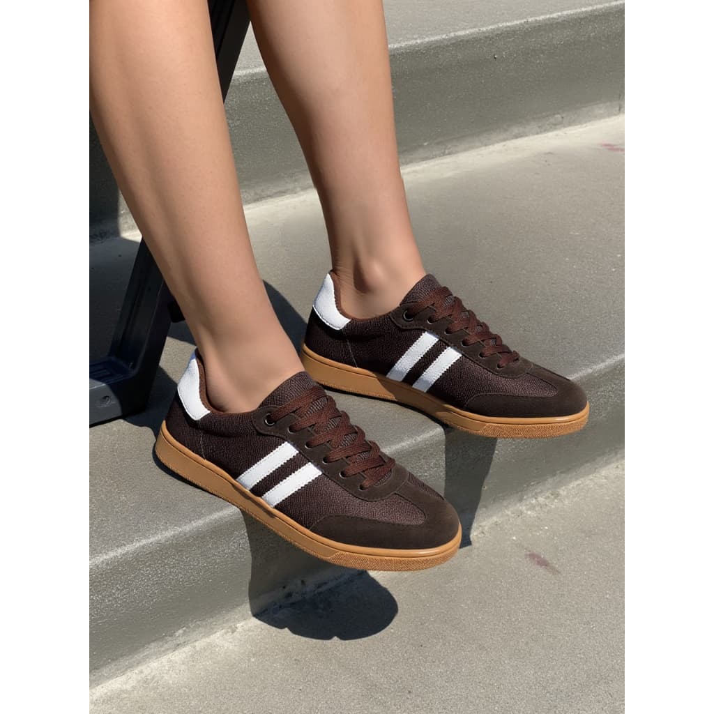 Tênis Casual Feminino Samba Leve Confortável Sola Baixa Social Blogueira Modinha Casual