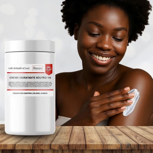 Hidratante Concentrada  Neutro 1/1 - Rende 1Kgs de Hidratante | Creme Hidratante Neutro | Mr. Essências