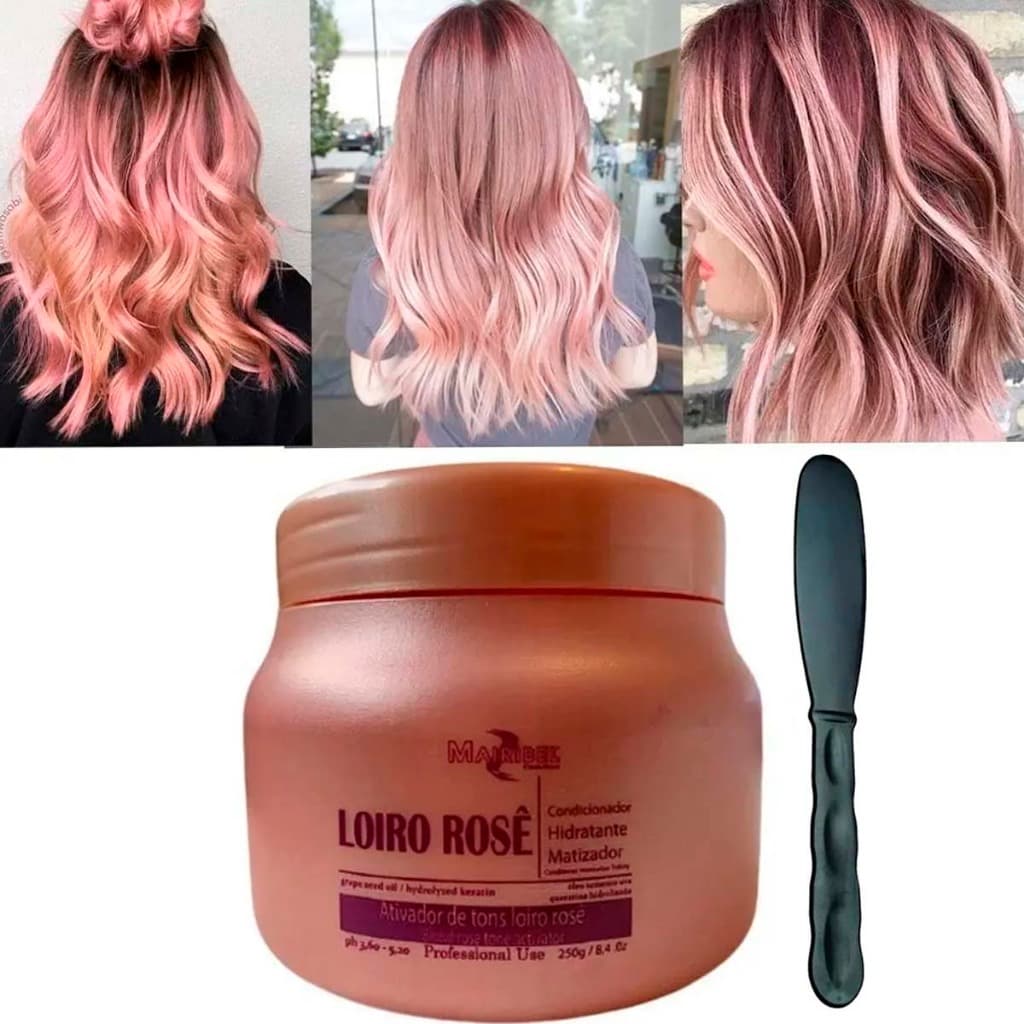 Mascara Matizadora Loiro Rosê Mairibel 250g
