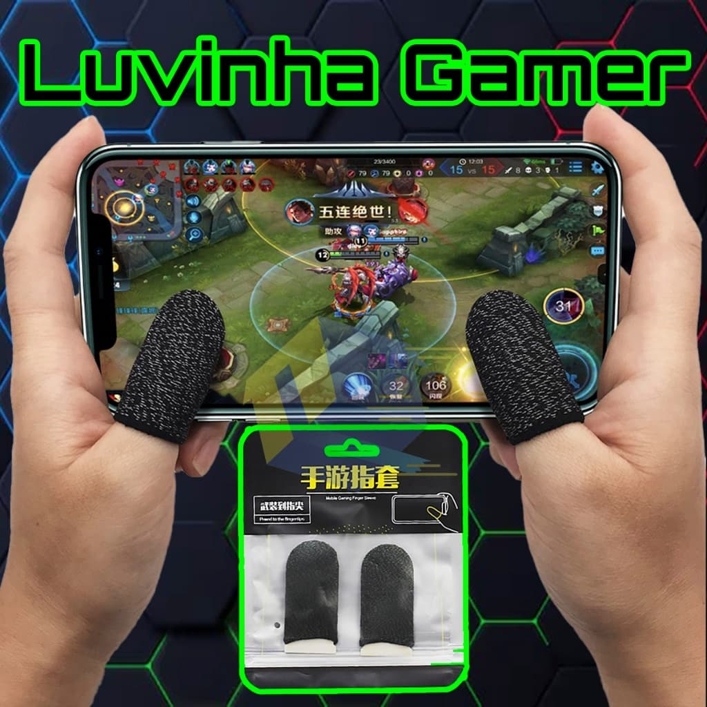 Par Luva Dedo Gamer Free Fire Pubg Call Of Duty Wild Rift