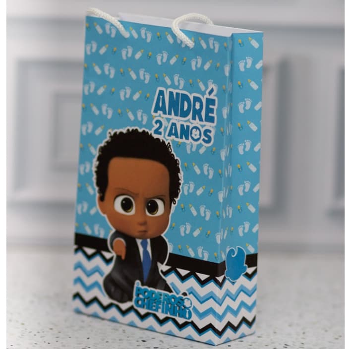 MINI Sacola Surpresa PODEROSO CHEFINHO NEGRO AFRO Lembrancinha Personalizada- Festa Infantil - Pegue e Monte - Mimo