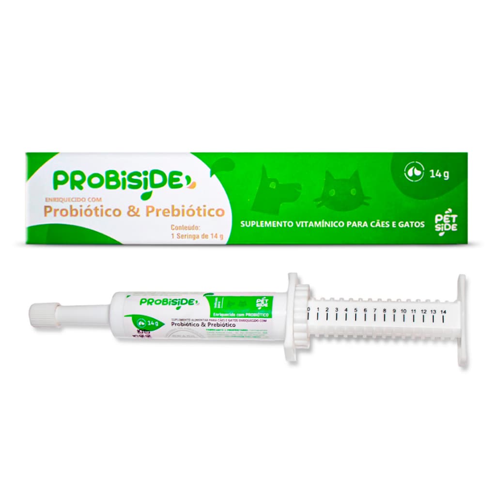 Probiótico & Prebiótico Para Cães e Gatos Recupera Flora Intestinal Diarreia Saúde intestinal