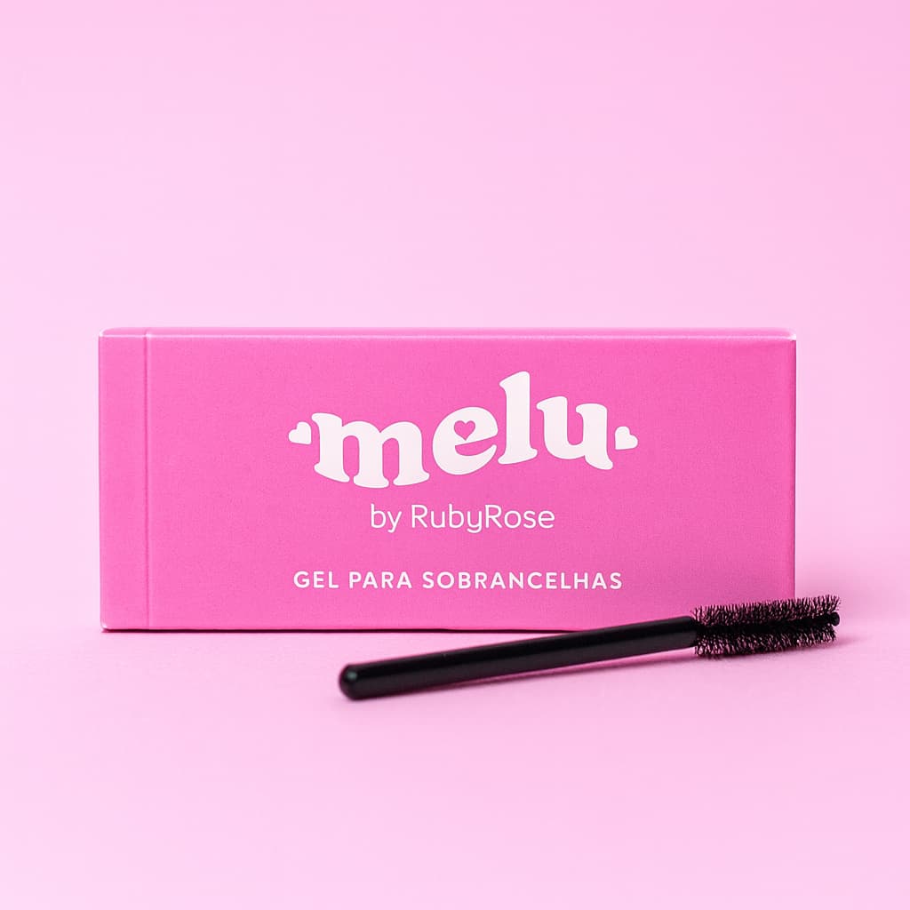 Gel Incolor para Sobrancelhas Melu Ruby Rose Modelador Fixação Duradoura Efeito Natural