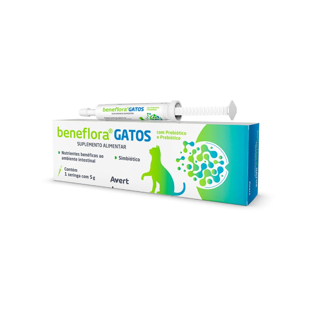 Avert Beneflora Pasta 5g Gatos Suplemento Probiótico