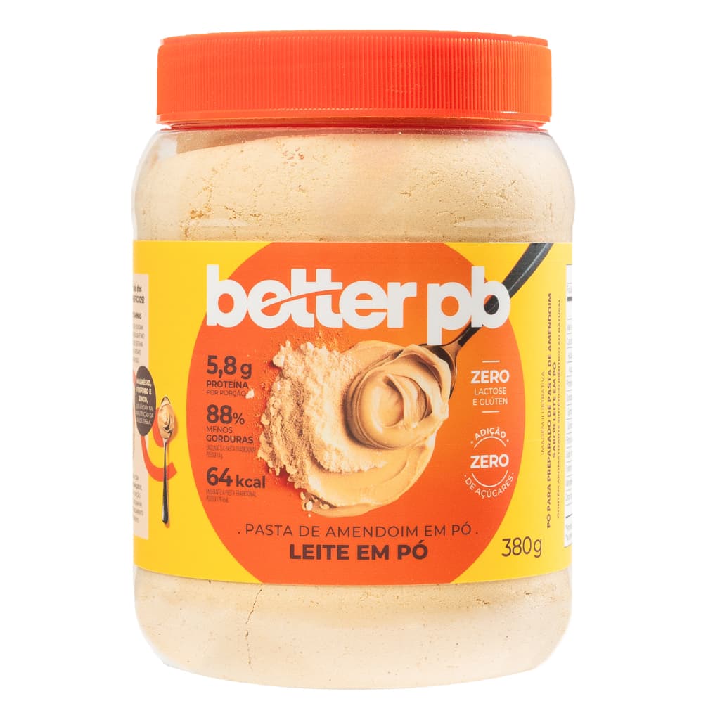 Pasta de Amendoim em Pó Brigadeiro Econômico 380g Zero Lactose - Better pb