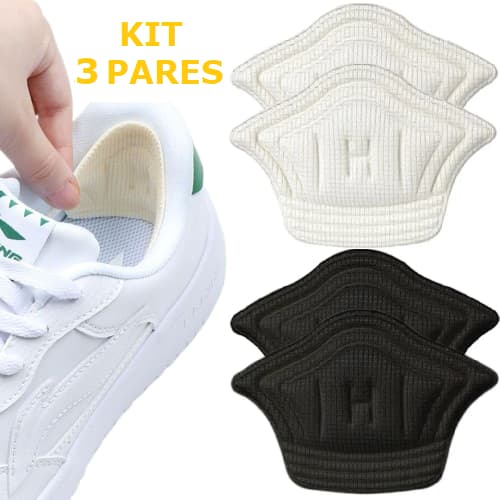 Kit 6 unidades Protetor de Calcanhar Adesivo Sapato Tênis Ajustável Macio