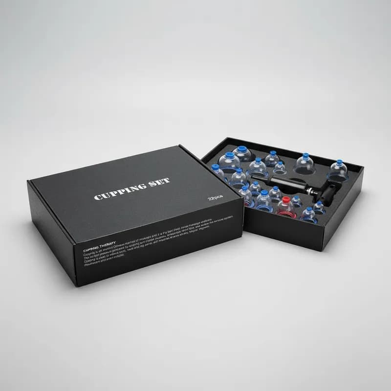 Kit Ventosa Com 22 Copos em acrílico com bordas arredondadas