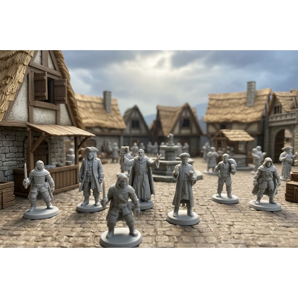 Miniaturas de NPCs Vol. 2 – Pacote Dungeon Trophy para RPG de Mesa
