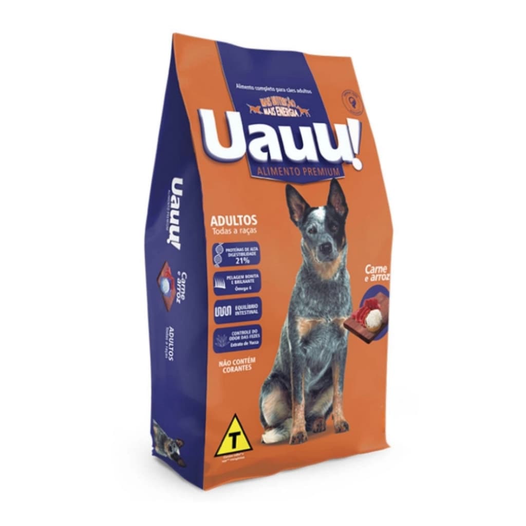 Ração Uauu 15kg Para Cães Adultos – 21% Proteína, Nutrição Completa!