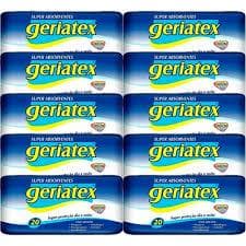 Promoção 10 Absorvente Geriatrico Geriatex C/20 Unidades