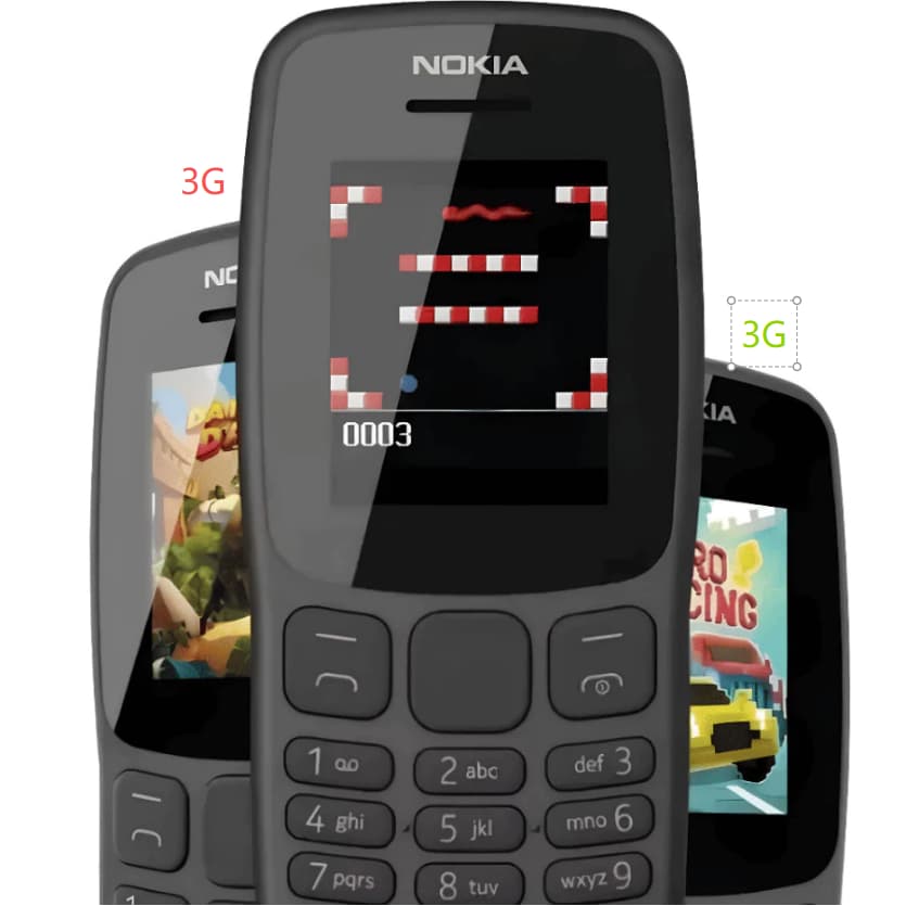 Celular Nokia 106 3g Simples Para Idoso 2 Chip Nokia 8210 4g Nokia 110 4G Nokia 105 4G