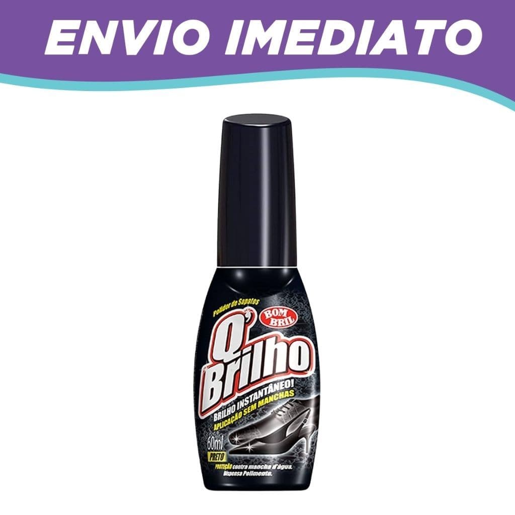 Cera Polidor Líquido Sapato Preto Q Brilho Bombril