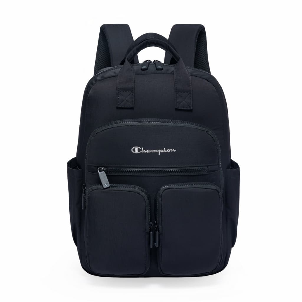 Mochila Champion Original Masculina Preta Múltiplos Bolsos