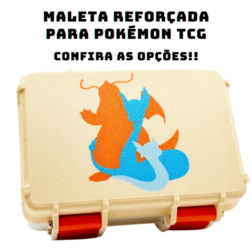 Maleta Porta Cartas Pokémon TCG 3D + Insert Organizador Deck Box Pokemon TCG Equilíbrio Perfeito