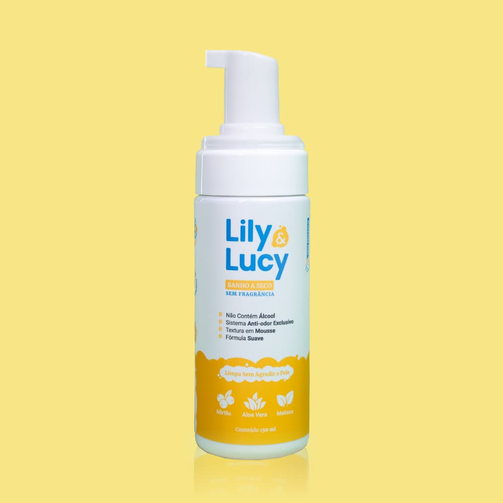 Banho a Seco Pet Wesen Green Lily & Lucy | Elimina Mau Cheiro e Sem fragrância | Limpeza Rápida | Cães e Gatos