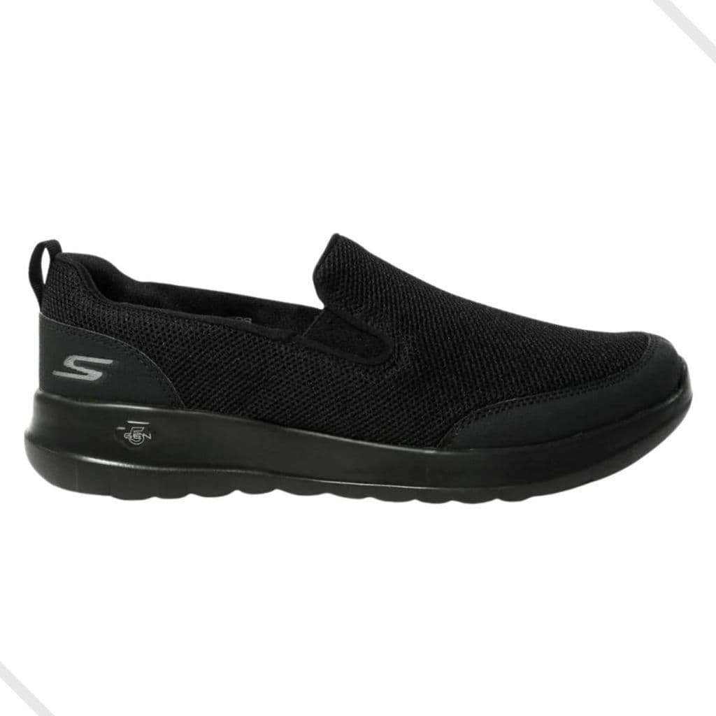 Tenis Slip On Masculina Skechers Ortopedico Go Walk Preto Inteiro