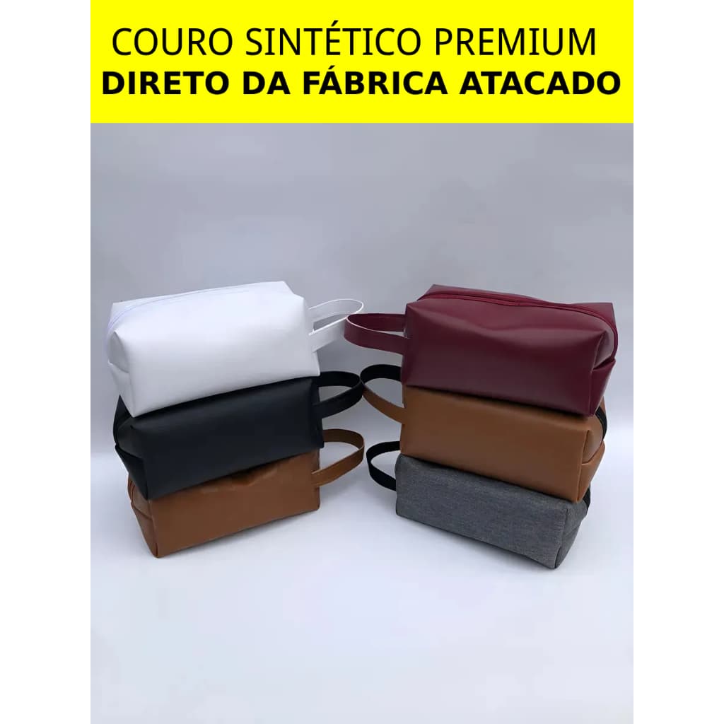 Kit de Necessaires De Couro Sintético Direto Da Fábrica