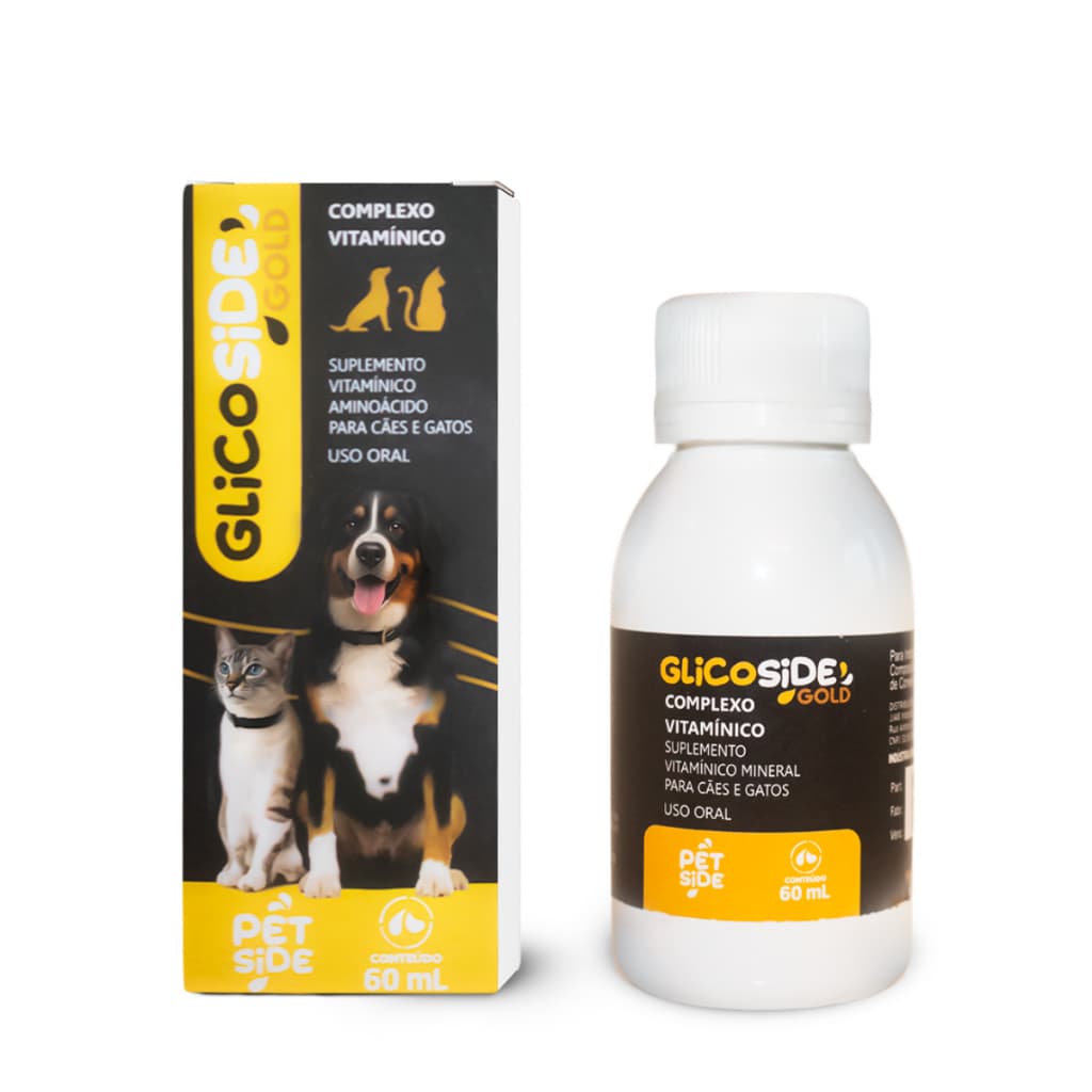 Suplemento Pet Aumenta Apetite de Cães e Gatos - Glicoside Gold 60ml