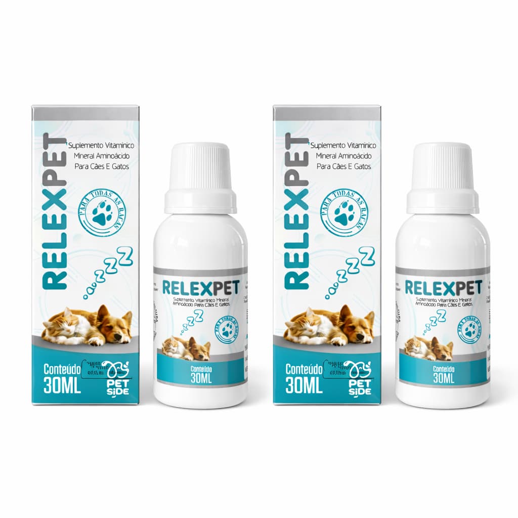 Kit Calmante Natural Pet para Cães e Gatos Agitados e Ansiosos - Petside 30ml