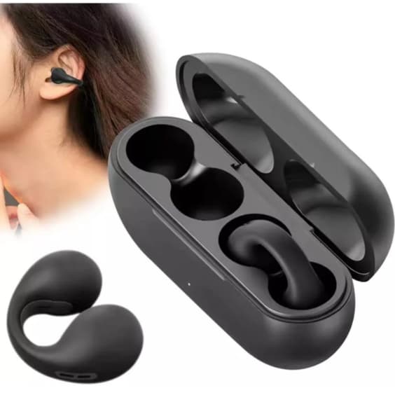 Fones De Ouvido Sound Earcuffs Condução De Ossos Ambie Sem Fio Bluetooth 5.2