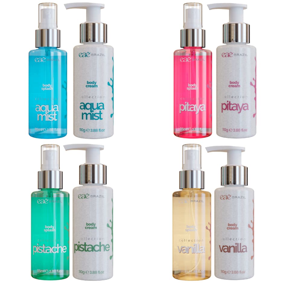 Kit Body Splash 115ml + Body Cream 110g Collection Eae Brazil