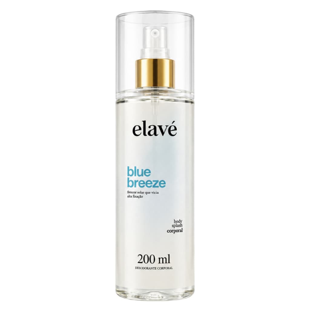 Body Splash Elavé Blue Breeze Desodorante Colônia Corporal 200ml — Inspirado D&G Light Blue