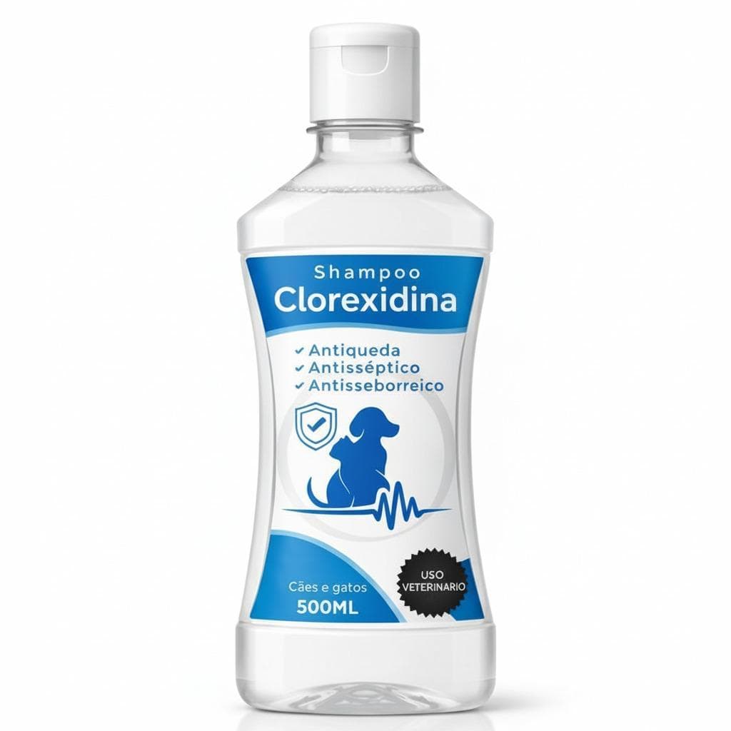 Shampoo dermatite alergia canina clorexidina 500ml Antifungo suave