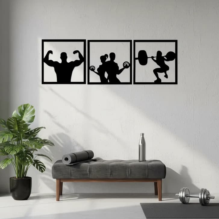 Kit 3 Quadros Painel Decorativo da Serie stranger things em MDF 3mm Preto com dupla face