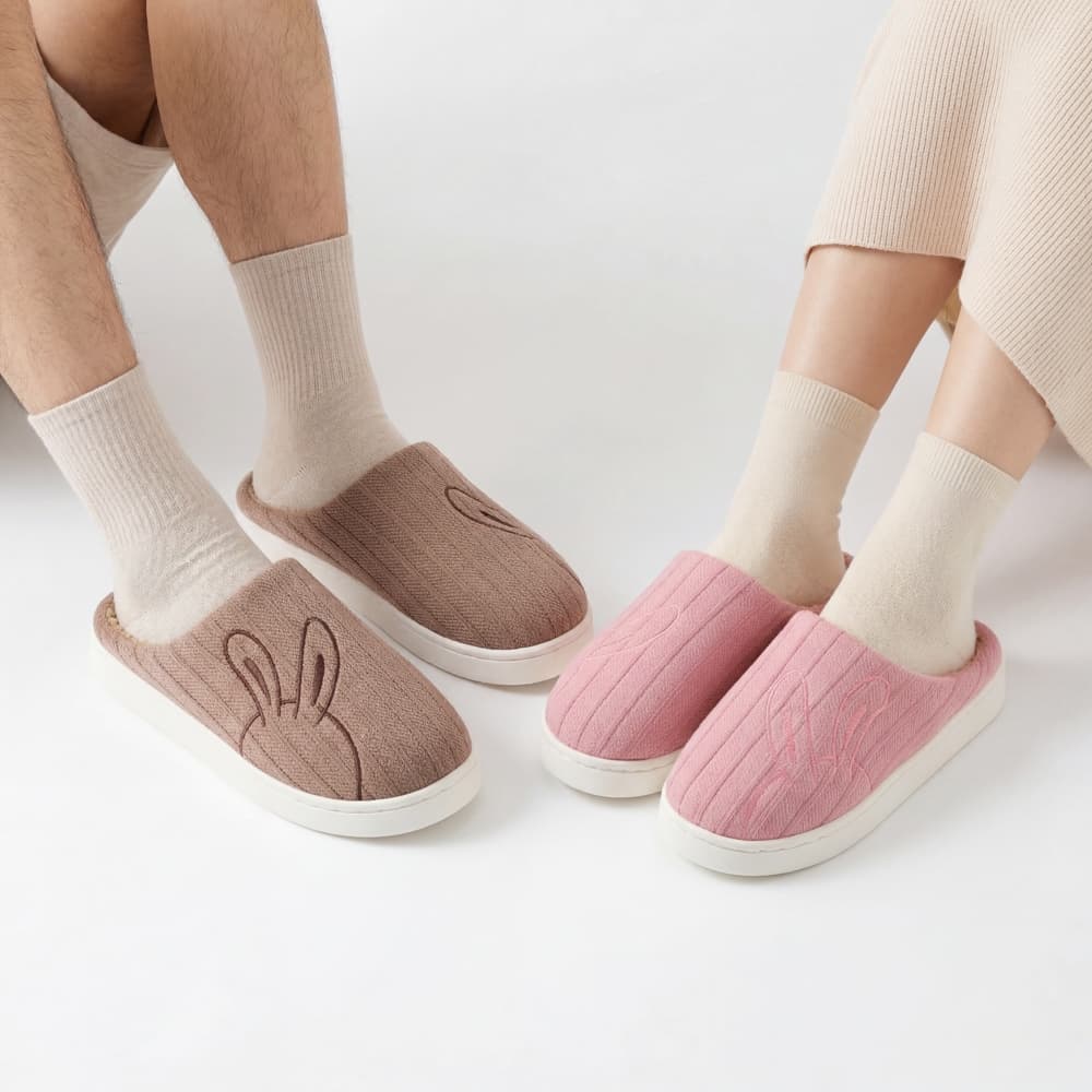 Pantufa Chinelo De Casa Masculina Feminina Adulta Confortável Inverno FTX9679CH