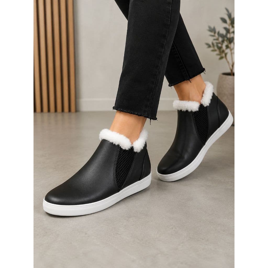 Tênis Botinha Feminino Bota Inverno Forrada Pelos Frio lã Peluciada Confortável 26ao39