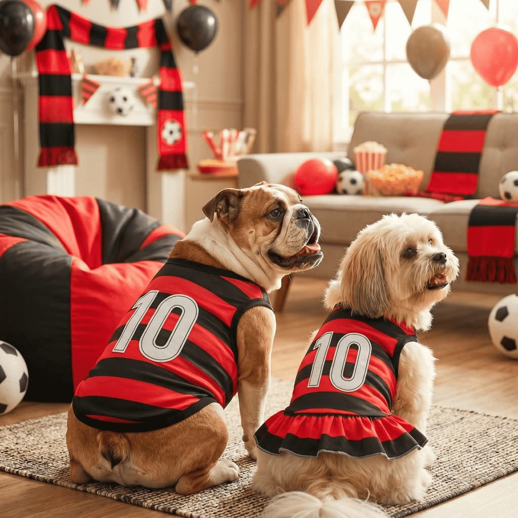 Roupa Pet Futebol Camisa Time Cachorro Gato Vestido Regata Torcida