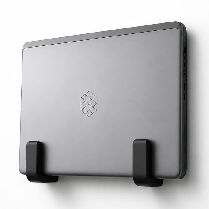 Suporte Vertical Para Notebook Organizador De Parede Premium Para Escritório E Home Office