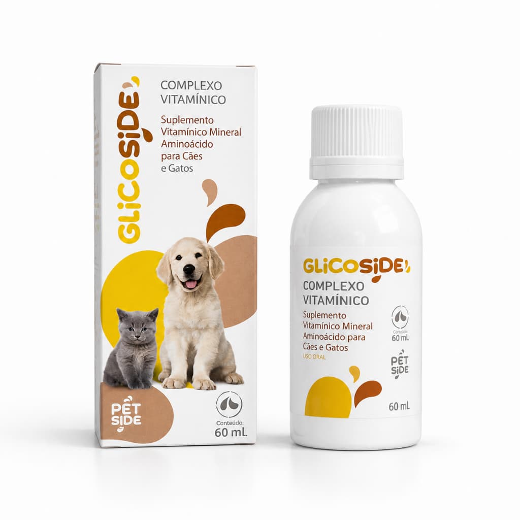 Glicoside Suplemento Aumenta Apetite Energia Em Cães Gatos 60ml - Recuperação Em Pets
