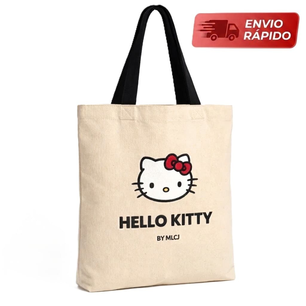 Ecobag Hello Kitty - Sustentável, Versátil e Resistente em Linho Cru