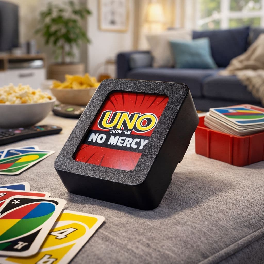 Case para Jogo UNO Modelo Padrão ou No Mercy Caixa Organizadora para Cartas, Facilita o Transporte Design Exclusivo
