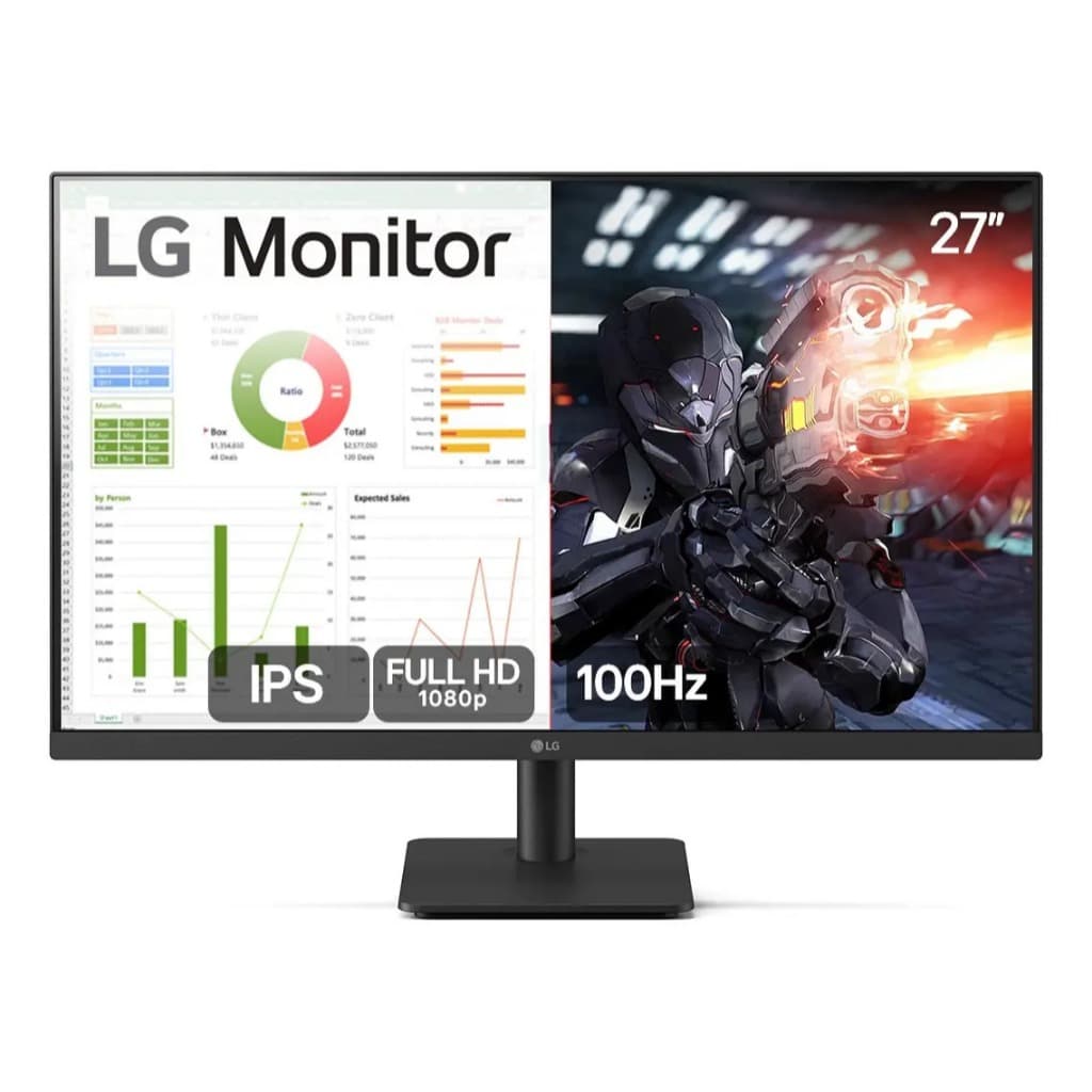 Monitor PC Gamer LG 27” 27MS500 IPS 100Hz Full HD HDMI 2x - REEMBALADO