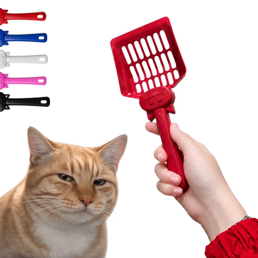Pá Pazinha Higiênica Coletora Para Gatos Caixa de Areia Cata Caca Gato Pet Cachorro
