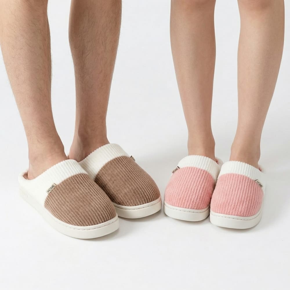 Pantufa Adulto Masculino Feminino Unissex Chinelo De Casa Pelúcia Confortável Inverno FTX9057PP