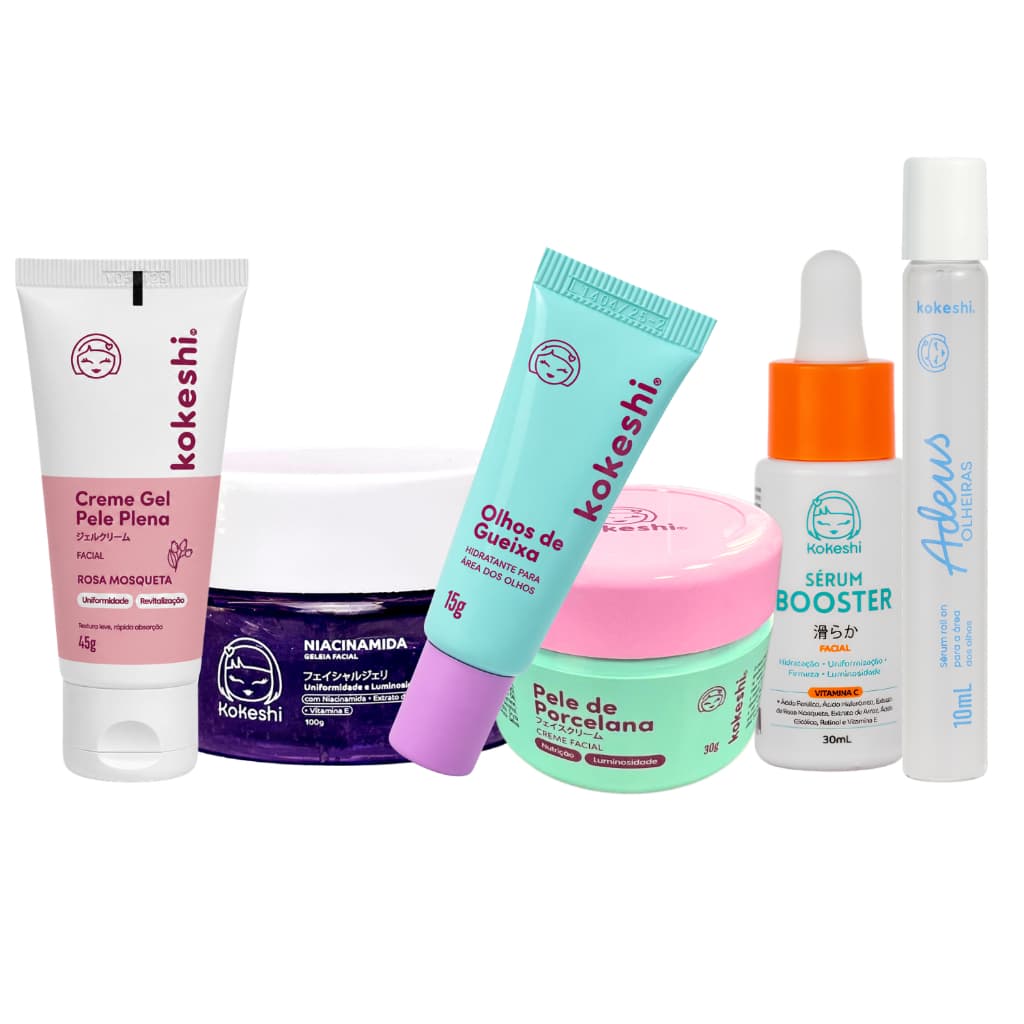 Kit Kokeshi Rotina Facial Completa