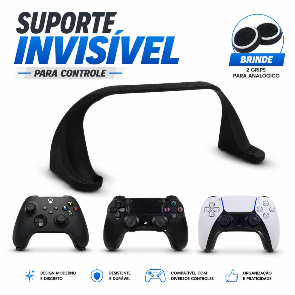 Suporte Gamer Para controle Porta Controle Videogame Para Ps4 Xbox Ps5