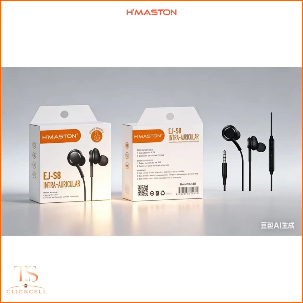 Fone De Ouvido Com Microfone Intra-auricular Hmaston P2 EJ-S8