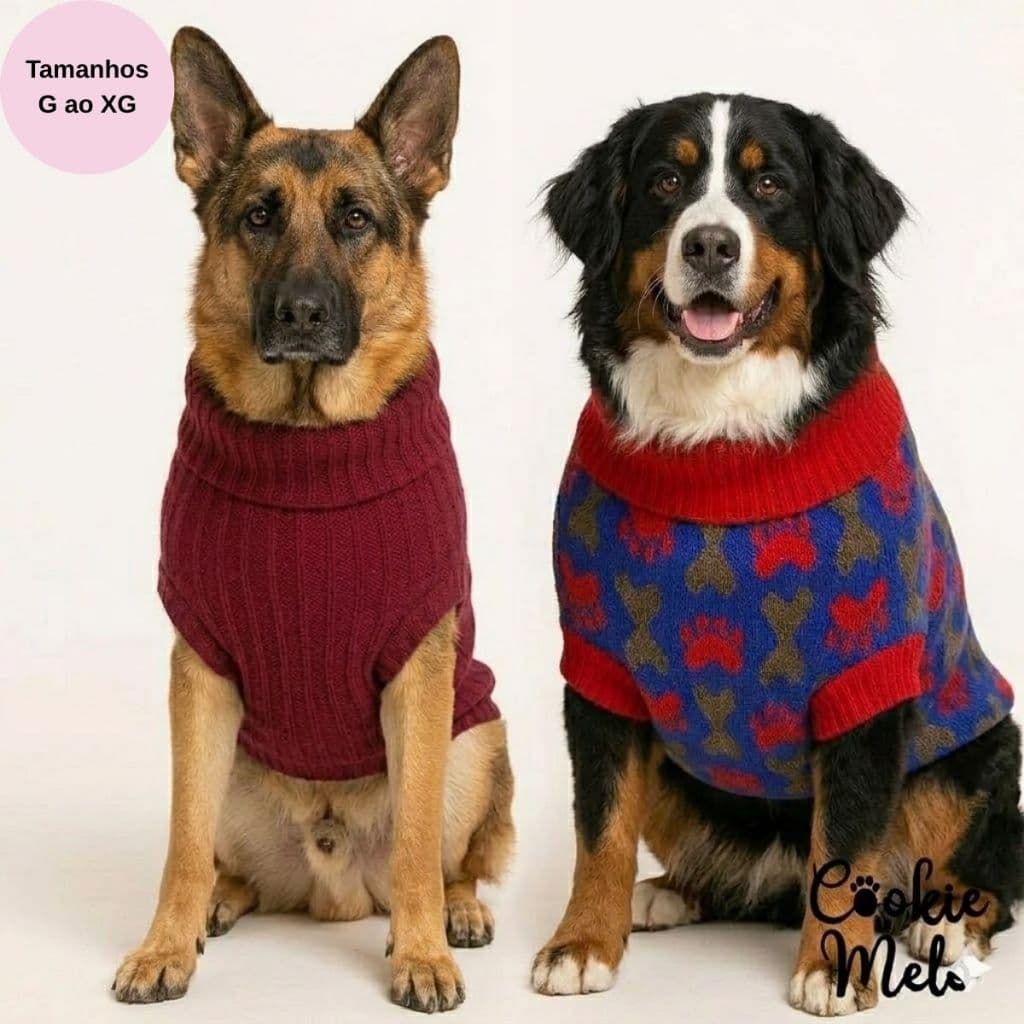 Roupa Pet Grande Tricot Roupinha Cachorro Gato G GG XG Pronta Entrega Envio Imediato