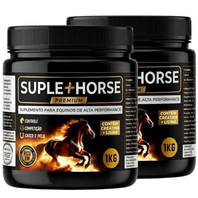 Suplemais Horse Premium 2Kg Suplemento para Engordar Aumentar Massa Muscular e Explosão Equina