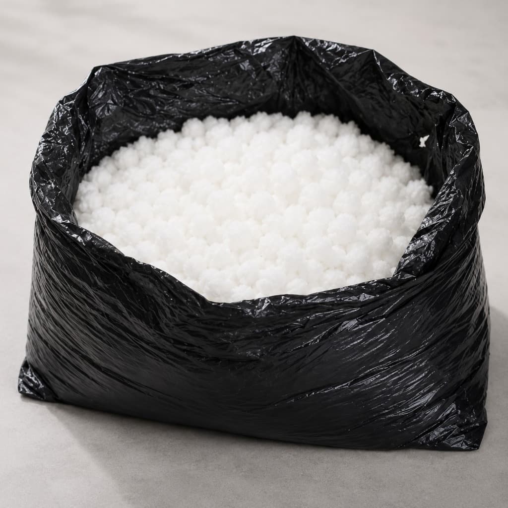 Flocos de Espuma 1KG Premium Enchimento para Almofadas Puffs Travesseiros e Artesanato